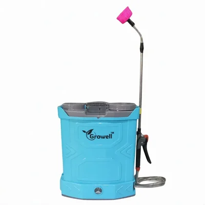 GROWELL Kisan Model 12V X 8Ah, 16 LTR,  Battery Operated Knapsack Sprayer with 2 Kg Rechargeable Battery