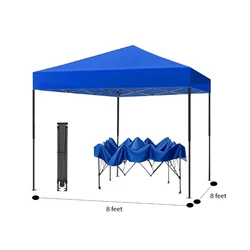 Premium Quality 8X8 feet Waterproof UV Protective Foldable Gazebo Canopy Pop-up Tent