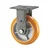 Heavy Duty 505 kg Load Capacity 8 inch (200 mm) Fixed Type Double Ball Bearing PU Caster Wheel