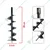 Latson 8 inch Post Hole Digger/Earth Auger Bit Suitable for 2 & 4 Stroke For Earth Auger/ Post Hole Digger Machine
