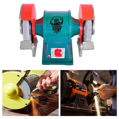 DIY Engineers 8 inch 1 HP Motorized Bench Grinder, 2880 RPM