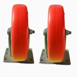 Suwas Trolley 8” x 2” 625Kg / Wheel Loading Capacity 2 Pcs PU (Polyurethane) Fixed Castor Wheel