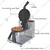 Akasa RWM 8 Rotary Waffle Maker Machine, 8 inch Circular - 1 Waffle, 1000W