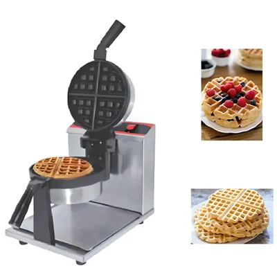 Akasa RWM 8 Rotary Waffle Maker Machine, 8 inch Circular - 1 Waffle, 1000W