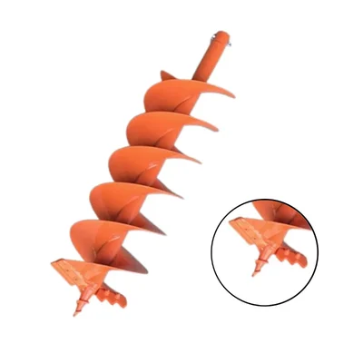 Heavy Duty 8 Inch Double Spiral Screw Type Auger Bit for 2 Stroke & 4 Stroke For Earth Auger/ Post Hole Digger Machine, EA-049