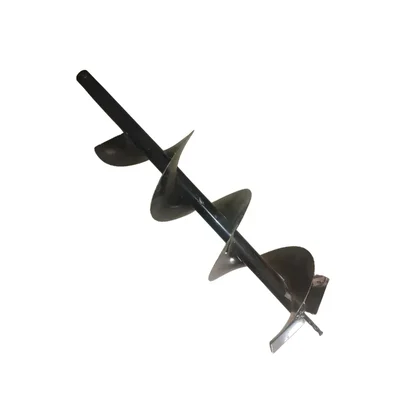 GRAMSTRONG Premium Quality Single Spiral 8 inch, 2.5 feet Auger Bit For Earth Auger/ Post Hole Digger Machine