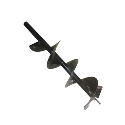 GRAMSTRONG Premium Quality Single Spiral 8 inch, 2.5 feet Auger Bit For Earth Auger/ Post Hole Digger Machine