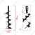 KisanKraft Premium Quality 8 Inch Earth Auger Bit Suitable For KisanKraft 71 CC For Earth Auger/ Post Hole Digger Machine