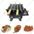NE GRILLS Premium Quality 8 inch Mini Charcoal BBQ Grill with 4 Skewers