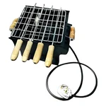 8 inch Mini Electric BBQ Grill with 4 Skewers and 1 Grill
