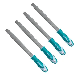 Total 8 Inch / 200 mm Flat Wood File (THT91586) - Pack of 4