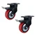 Prakash 8 Inch Heavy Duty  8 mm Thickness 2 Pcs Safety Brake Swivel Type  Caster Wheel