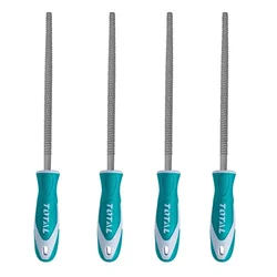 Total 8 Inch / 200 mm Round Wood File (THT91786) Pack of 4