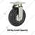 Heavy Duty 200 kg Load Capacity 8 inch (200 mm) Fixed Type Double Ball Bearing Solid Rubber Tyre Caster Wheel