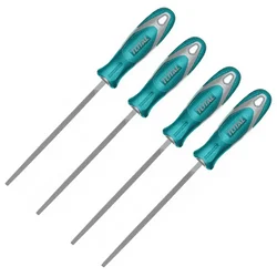 Total 8 Inch / 200 mm Square Steel File (THT91886) Pack of 4