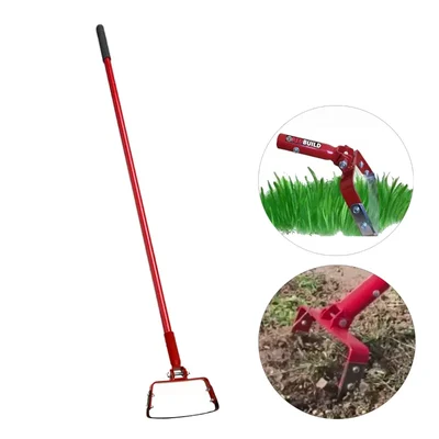 Redbuild 8 inch Oscillating Hoe | Manual Weeder for Agriculture with 5 feet Handle