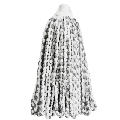 Pack of 10 | White 8 Inch Fiber Wet Mop Head Refill for Handy Mops