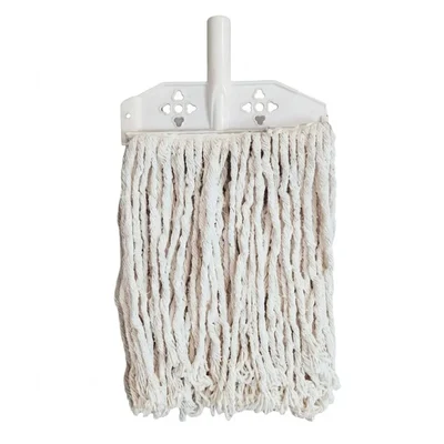 Pack of 10 | White 8 Inch Wet Clip Mop Head Refill for Handy Mops