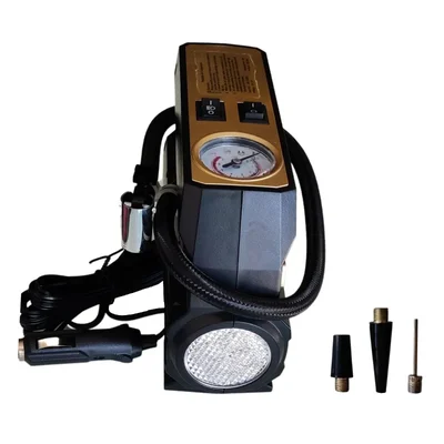 Eastman Basics Compact Portable 12V 100 PSI Analog Tyre Inflator with Carrying Case for Car and Bike (EAC-25100)