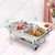 Stainless Steel 8 Ltr Rectangle Buffet Food Warmer Chafing Dish