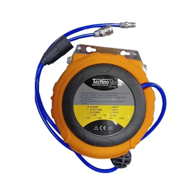 Techno 8 mm Diameter Air Hose Reel, 8 Meter Long (AHR-01)