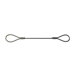 MAHADEV 8 mm 4 Meter Wire Rope Sling,6x19 Steel Core, Single Leg For Lifting, Rigging, and Material Handling