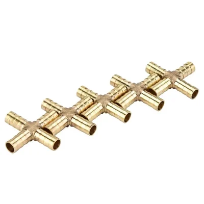 High Quality 8 mm 4 Way Tee Connector for Agriculture Sprayer (Pack of 5 Pcs)