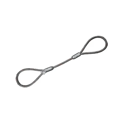 National 8 mm 6 Meter Long Wire Rope Sling For Lifting