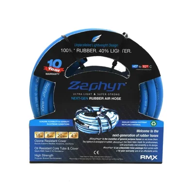 Zephyr 8mm Diameter Air Hose Pipe For Compressor, 15 mtr Long (ZA0815)