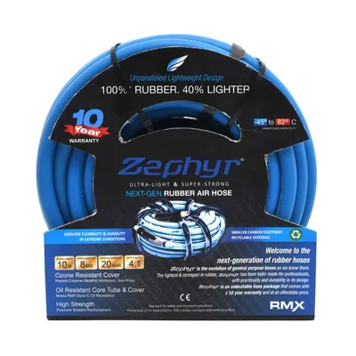 Zephyr 8mm Inner Diameter Air Hose Pipe For Compressor, 10 mtr Long (ZA0810)