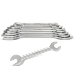 Freemans 8-Piece Chrome Vanadium Steel Double Open Ended Spanner Set for Professional Fastening DS08
