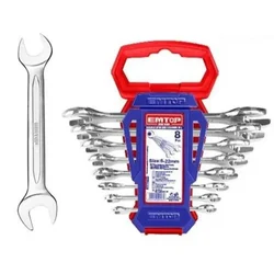 Emtop 8 Pcs Double Open End  Spanner Set (EDES10801)