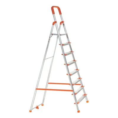 ProHome 8 Steps Foldable Aluminium Ladder (AQ-LAD-08) - 5 Year Warranty