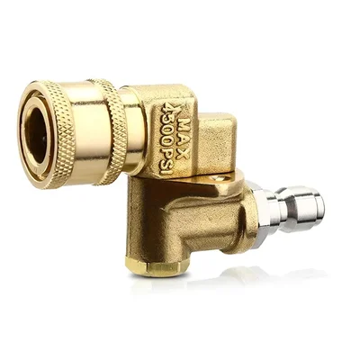 Heavy Duty 90 Degree Swivel Coupler (Brass) for Pressure Washer