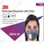 3M Unisex FFP1 Cool Flow Valved Grey Disposable Respirator Pack of 5 for Dust Pollution Protection 3M-9004-V(Pack-5)