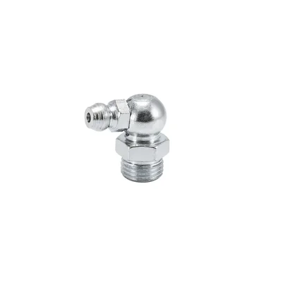 Kapson M8 x 1.0mm 90 Degree Right Angle Grease Nipples, 18mm Length Zerk Fitting for High-Pressure Elbow Access (Pack of 20) K-331