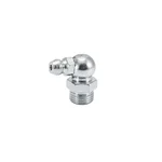 Kapson M8 x 1.0mm 90 Degree Right Angle Grease Nipples, 18mm Length Zerk Fitting for High-Pressure Elbow Access (Pack of 20) K-331