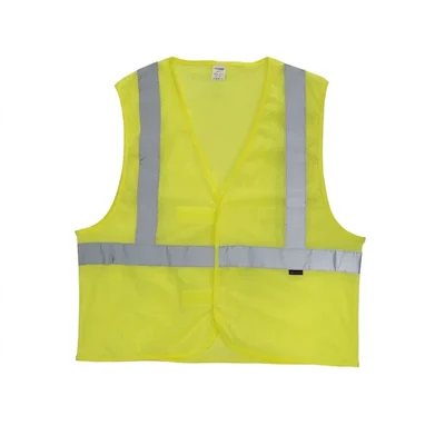 Warnmat 90 GSM High-Visibility Safety Waistcoat, Reflective Green Executive Construction Vest, Model v4you-207(Pack-1)