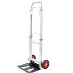 WB WELBUILT - CREATION WITH PERFECTION 90 Kg Load Capacity Aluminium Hand Truck With Rubber Wheels & Telescopic Handle
