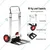 WB WELBUILT - CREATION WITH PERFECTION 90 Kg Load Capacity Aluminium Hand Truck With Rubber Wheels & Telescopic Handle