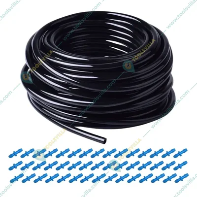 Premium Quality 90 Meter Feeder Pipe with 200 Connector For Drip Irrigation