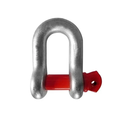 Heavy Duty G80 Alloy Steel 9.5 Ton Screw Pin Type D Shackle For Lifting