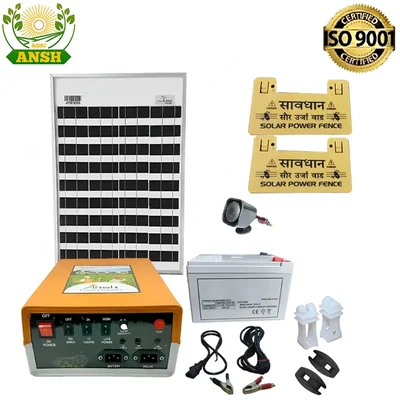 Agriansh 8 KV Zatka machine with Panel, Battery & Accessories for 50 Bigha