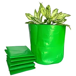 Siddhi 350 GSM 9 x 9 inch HDPE Grow Bag for Garden and Nursery (Pack of 25 pieces)