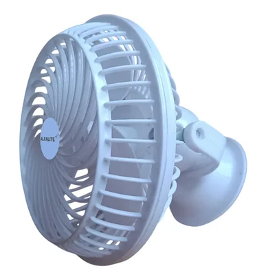 Alfalite High Speed 9 Inch 18W DC Solar/Battery Operated Wall Fan