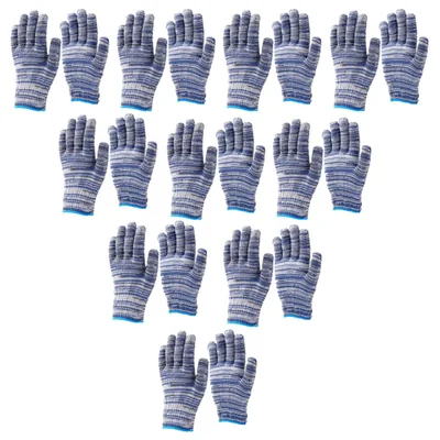 Premium Quality 9 Inch Pollution Perfect Safety Cotton Gloves(Pack-10)