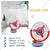 9 inch(22.86 cm) SKN Lovely Solar Table Fan with 2400 RPM Speed
