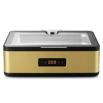 Premium Quality 600W 9 Litre Digital Golden Rectangular Commercial Chafer