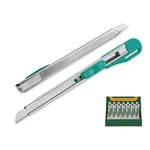 Jadever 9mm 135mm Auto-Lock Snap-Off Blade Knife 5-Pack JDSK1509