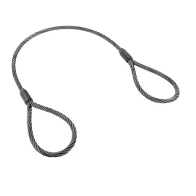 MAHADEV 9 mm 4 Meter Wire Rope Sling,950 load capacity, 6x19 Steel Core For Lifting, Rigging, and Material Handling